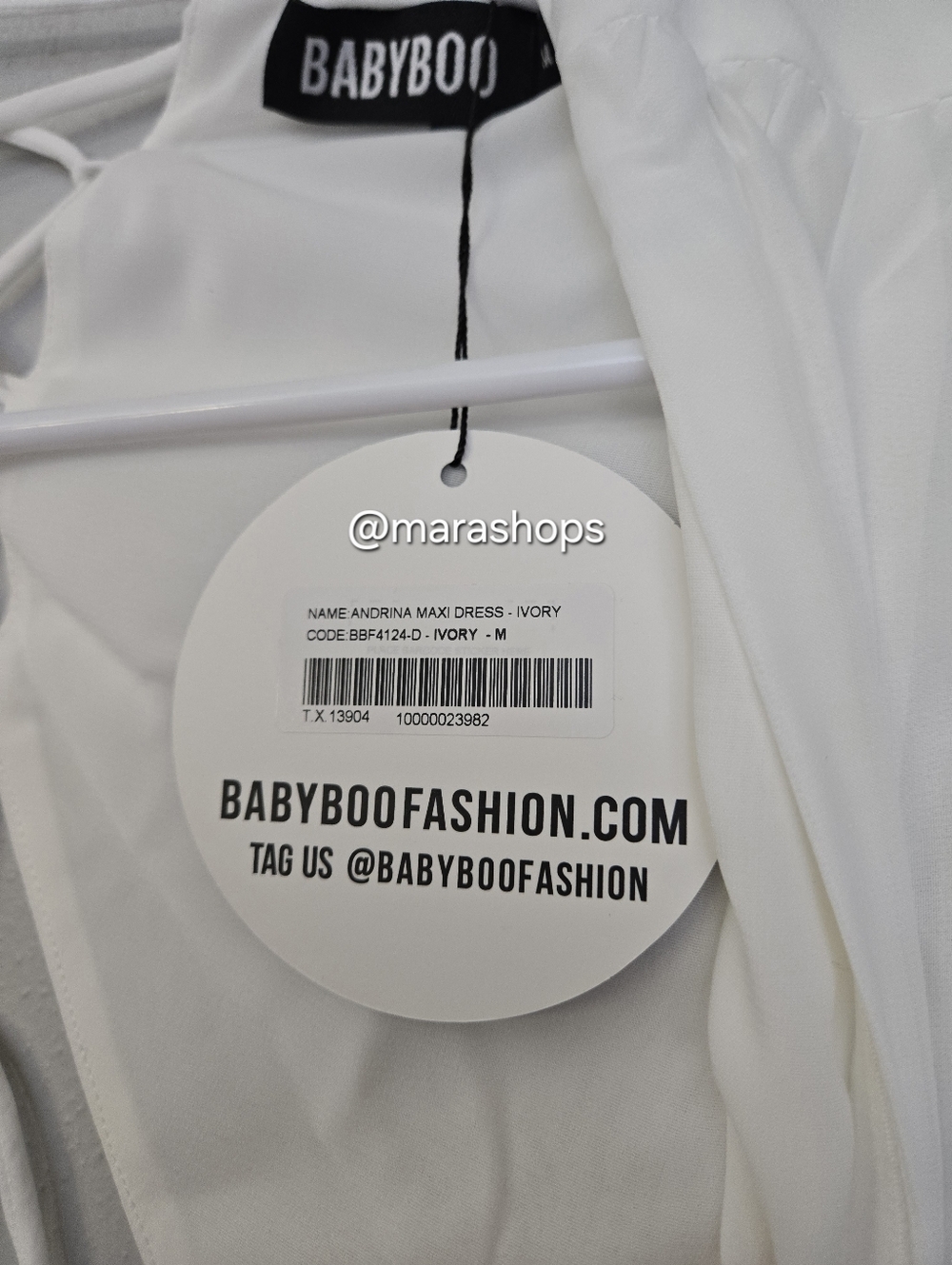 BabyBoo Andrina Maxi Dress Ivory - Picture 9 of 9